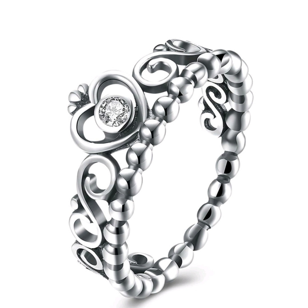 Sterling Silver Crown Ring